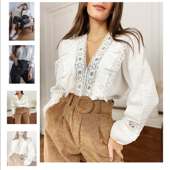 Brown velvet pants - Picture 2 of 4